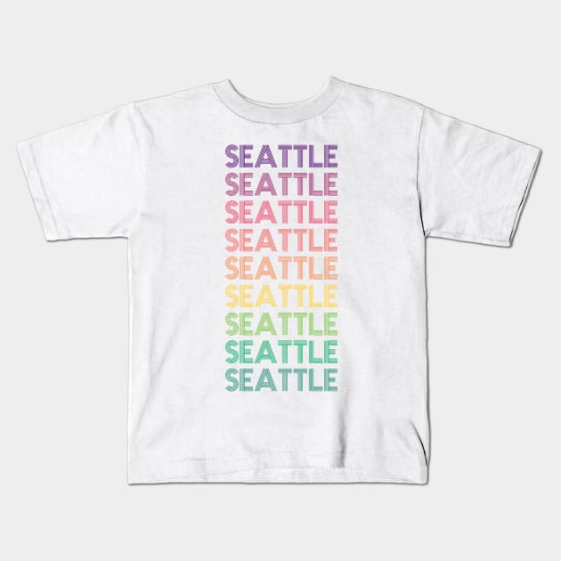 Seattle Kids T-Shirt by RainbowAndJackson